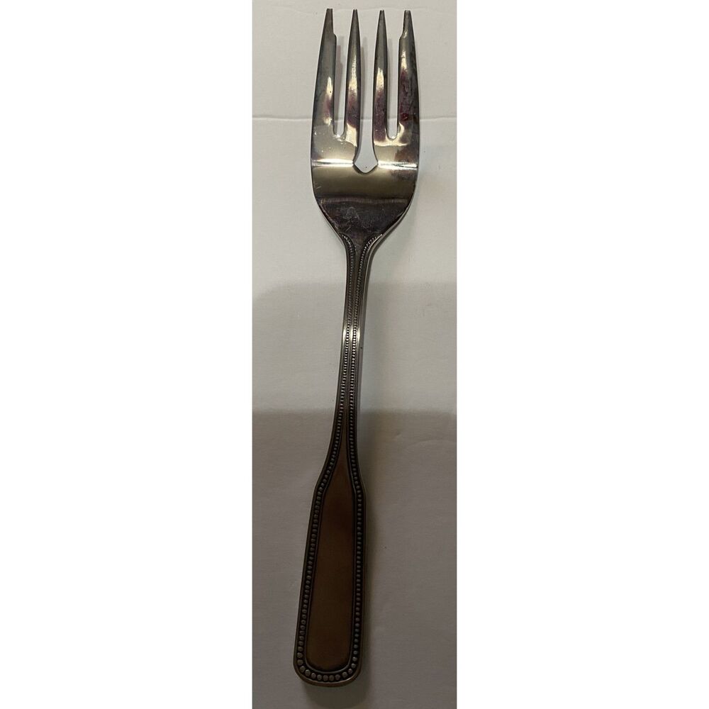 "1776' Stainless By Salem Japan 6 Piece Serving Set Beaded Edge - Picture 7 of 9